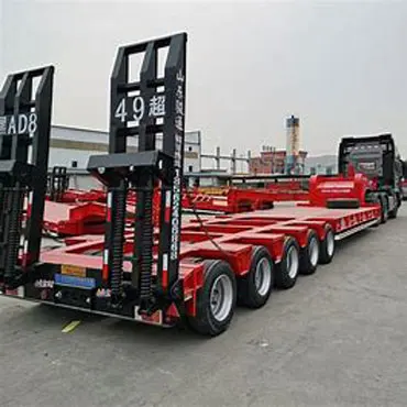 5 Axle  120 Ton 150 Tons Heavy Duty Gooseneck Low Loader/Lowbed/ Lowboy Low Bed Trailer Truck Semi Trailers for Excavator