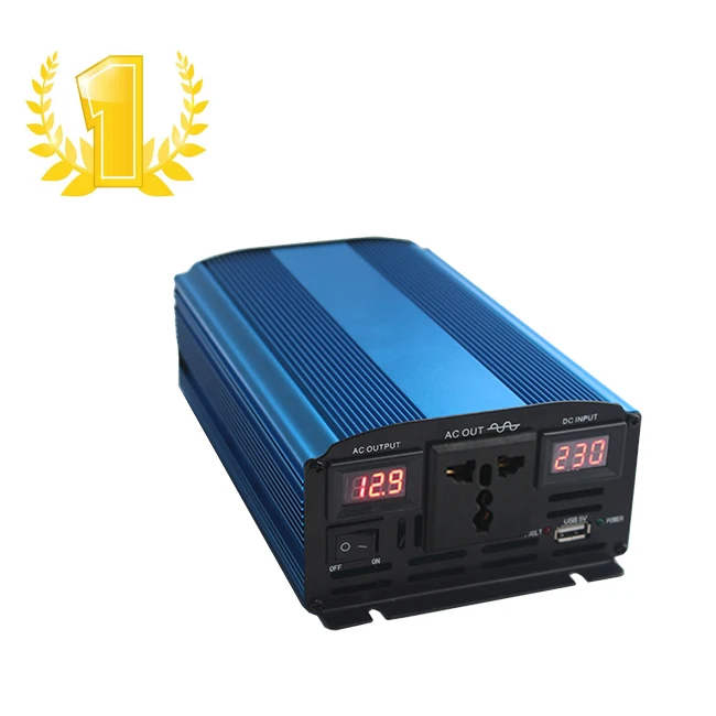 12 В 220 600 Вт реальная мощность 1200 пиковая двойной выход USB порт Инвертор солнечной энергии преобразователь постоянного тока в