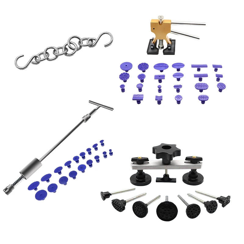 Hanging chain concave and convex repair tool, body sheet metal scratch free puller, suction and extraction