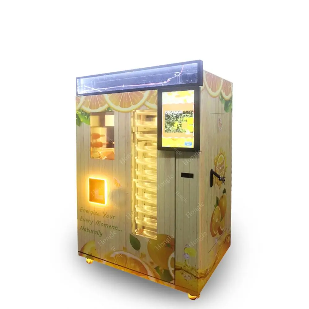 2 Juicer Fresh Fruit Vending Machine
