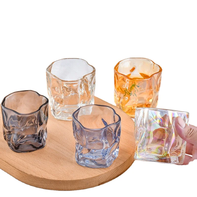 Unique whiskey glass 6oz 8oz Shot Glass Cup Beer Glass drinking Water Mug
