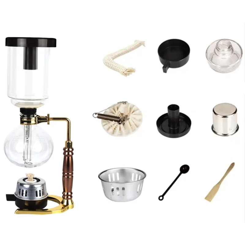 Hot Selling Retro Style French Press Siphon Coffee Maker Premium Quality French Urn for Coffee & Tea