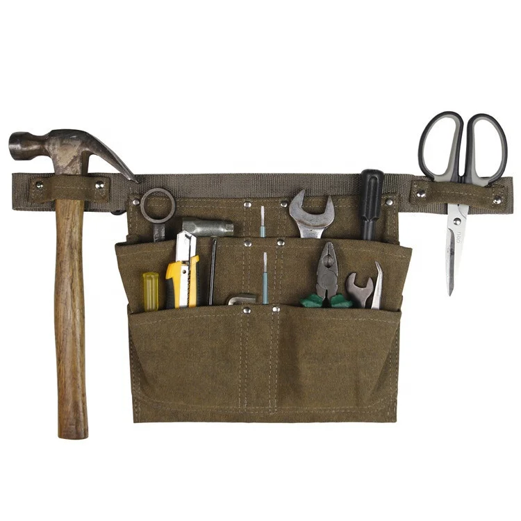 Multi pocket tool apron, rivet apron, electrician, carpenter, garden operation tool waist bag