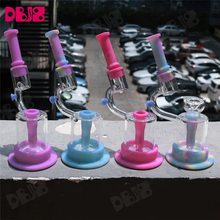Fancy Tobacco water pipe smoke weed bowl glass Silicone smokeshop smoking pipe