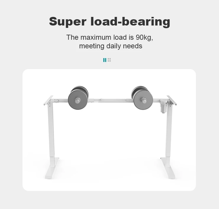 OEM customization electric height adjustable desk frame with 2 electric lifting column