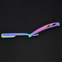 Daily Use Stainless Steel Straight Edge Razor Holder Hair Cutting Razor