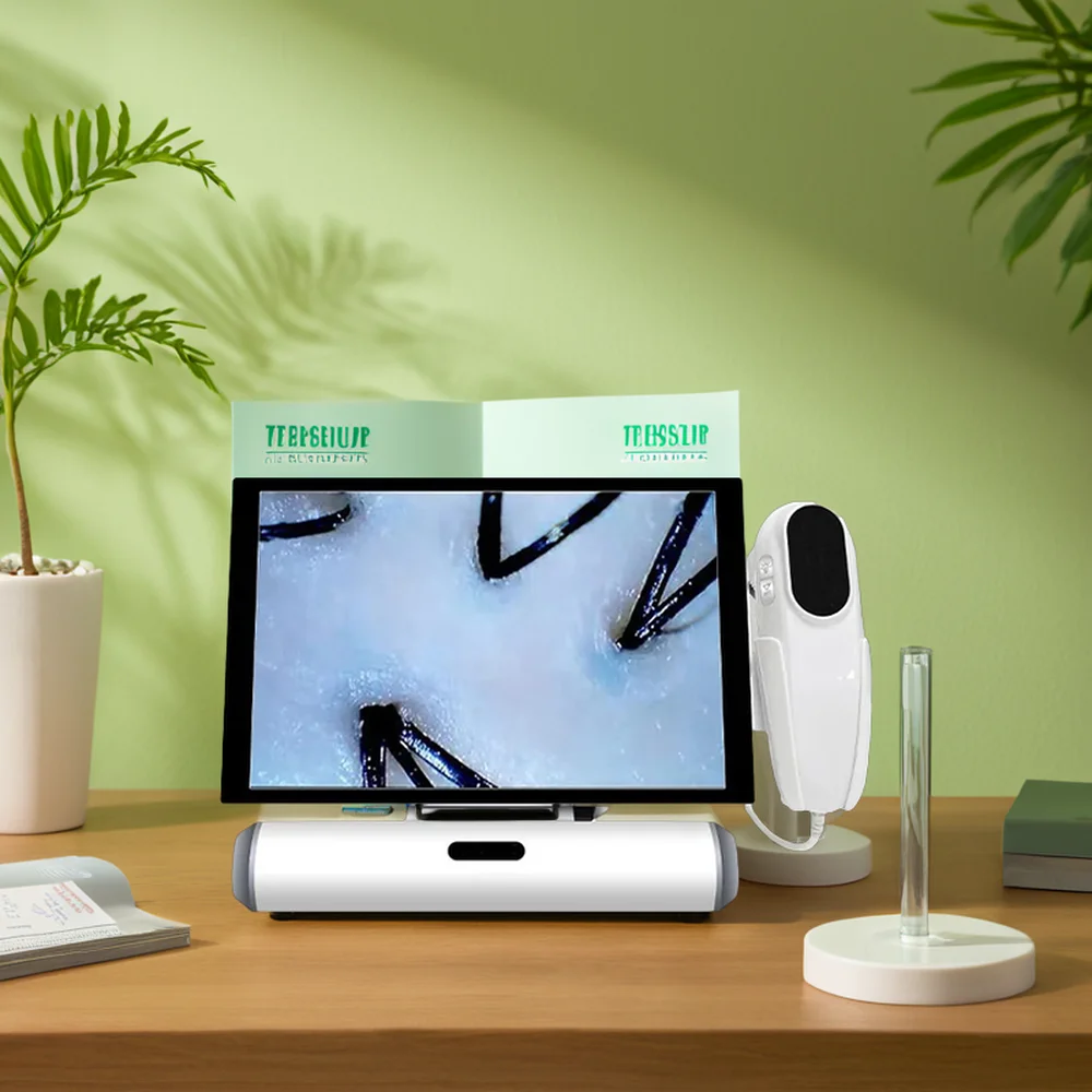 Desktop Hair Scalp Skin Detection  LCD Screen  Facial and Head Analysis  Machine SA-S13 Skin and Hair Analyzer