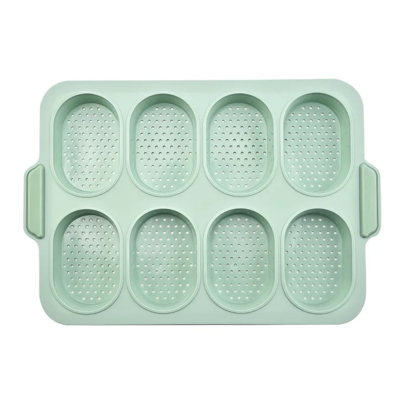High Quality Silicone Biscuit Mould With Soft Handle 12-Cavity Silicone Cupcake Mould Non-stick Baking Pan Pastry Cake Tools