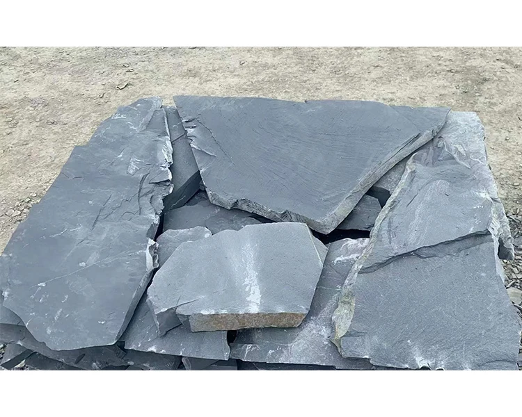 Natural Black Slate Basalt Stone Ariston Irregular Shaped Paver For Exterior Stone Cladding Wall Decoration Floor Tile