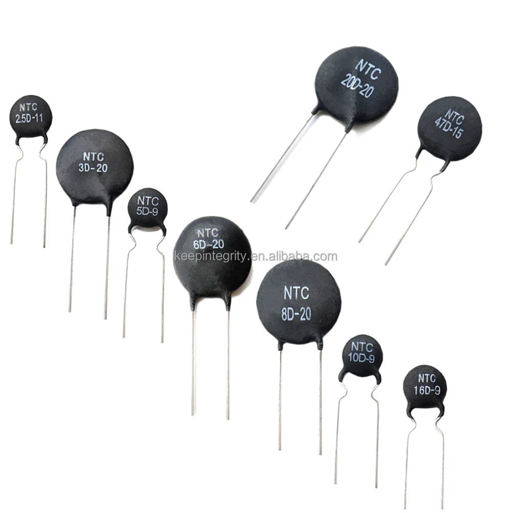 NTC Thermistor Resistor NTC 2.5D/3D/5D/8D/10D/16D/20D/47D - 5/7/9/11/13/15/20/25 Thermal Resistor