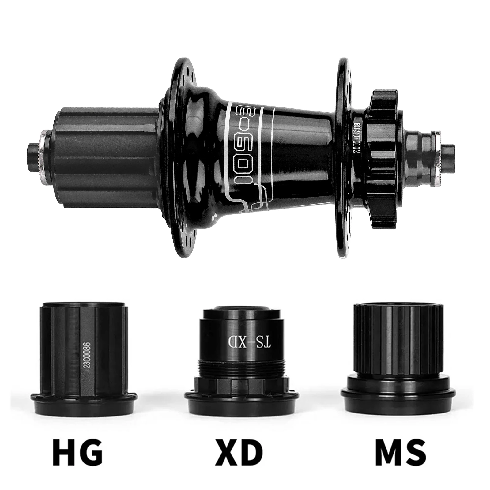 ECC E601 Bicycle Hubs 32 Holes Mtb Hub 6 Claws 4 Bearings 36T Lubricated Aluminum Alloy HG XD MS Freehub Hub Bicycle Accessories