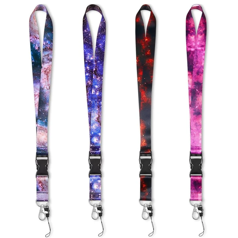 Manufacturer Personalized Neck Jacquard Plain Blank Nylon Sublimation Printed Custom Logo Polyester Lanyards Card ID Holder