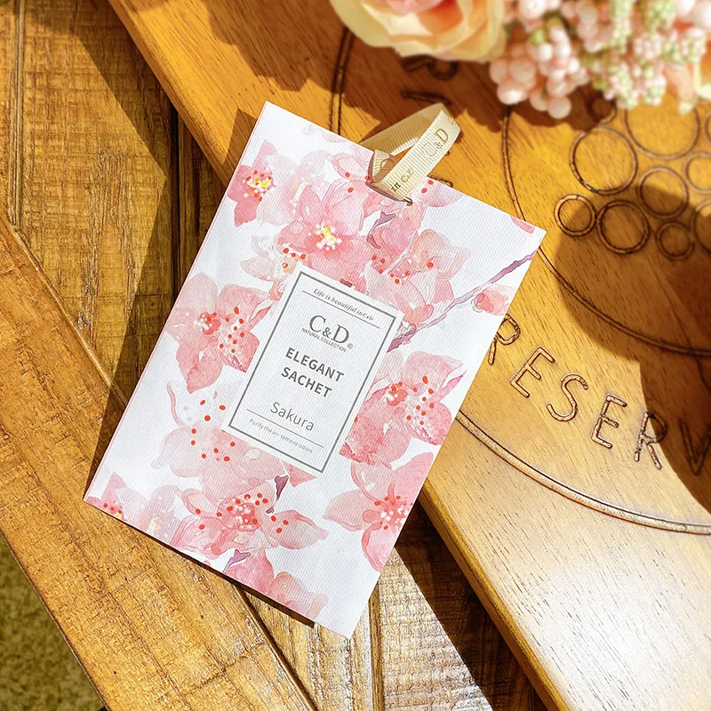C&D Good Supplier Best Promotional Long Last Fragrance Rhanging Scented Lavender Sachet Bag Eco-friendly Air Fresheners Liquid