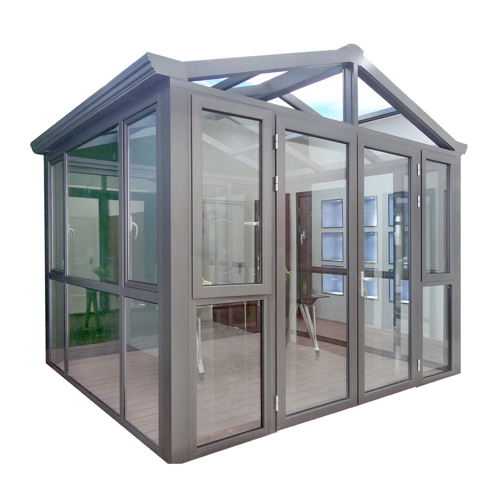 1 Set OEM Winter Patio Sun Rooms Aluminum Alloy Frame Garden Free Standing Sunroom