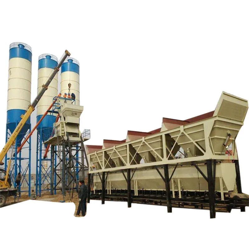 Factory Price horizontal  mixer HZS50 Plant Ready-Mixed Harga Elba Mini Mix small concrete batch plant for sale