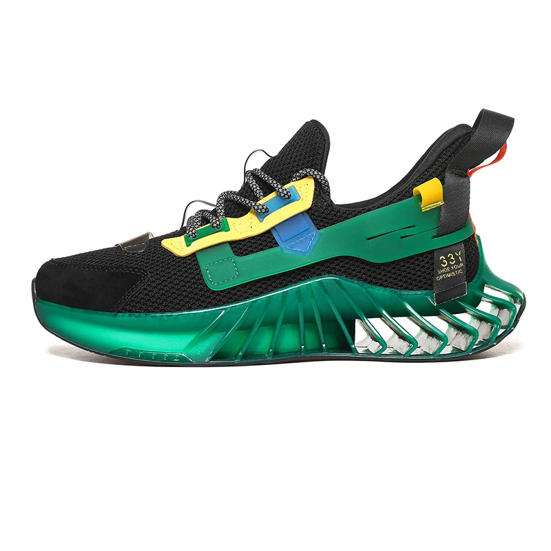 2021 New Jinjiang factory Wholesale knitting suede upper reflective shoelace sneakers for men sport shoes men