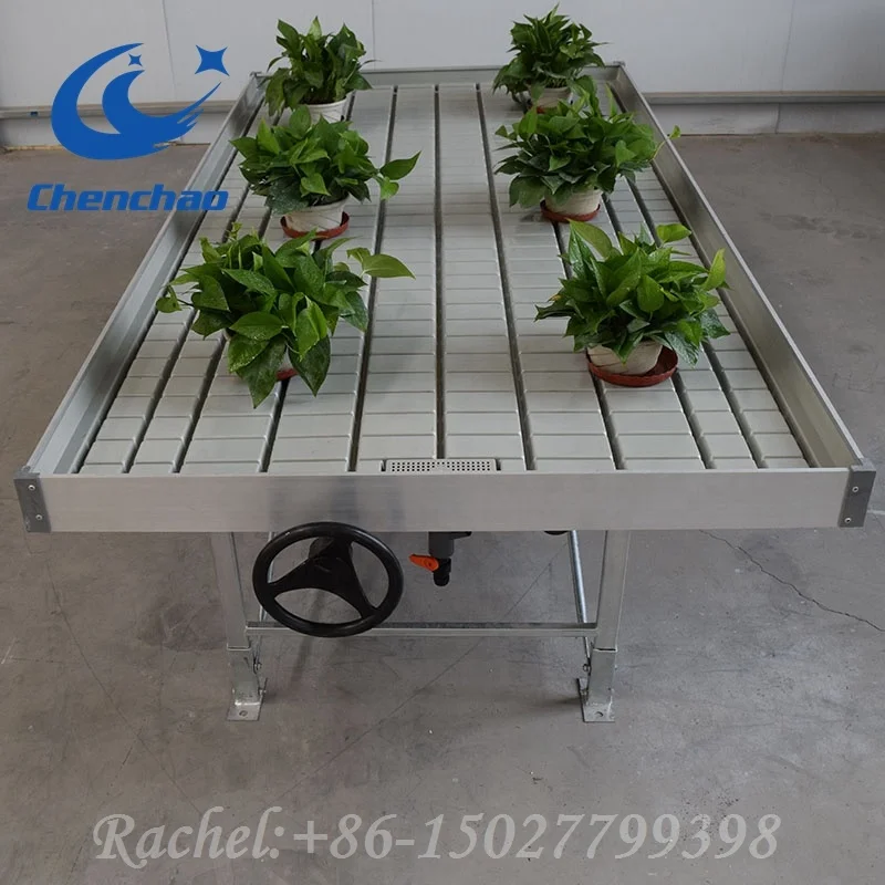 Hydroponic grow table danish rolling bench flood trays for propagation