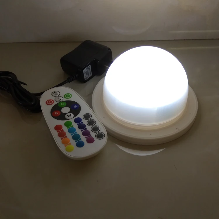 6 шт. DHL 48 светодиодов Рождественские декоративные RGB СВЕТОДИОДНЫЕ фонари пульты дистанционного управления Меняющие цвет перезаряжаемые с водонепроницаемым IP68