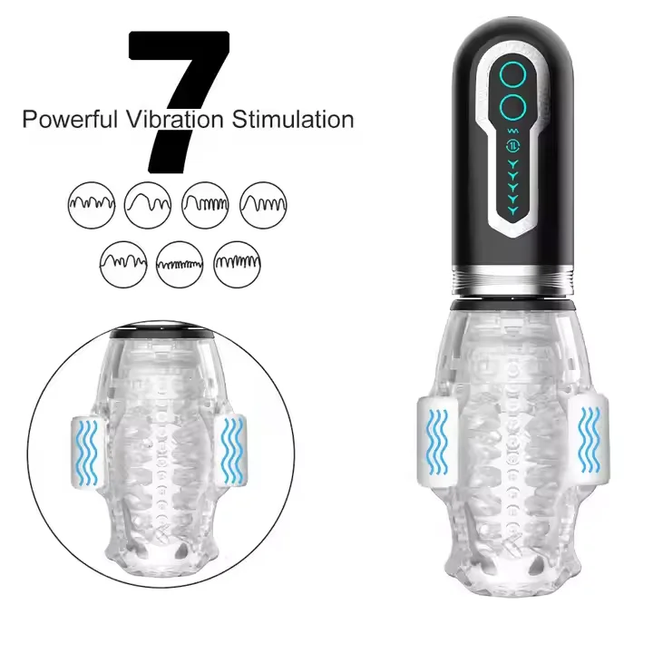 2025 New Automatic Male Masturbator Sex Toy 7 Vibration Frequencies 5 Rotation Modes Adult Toys for Men