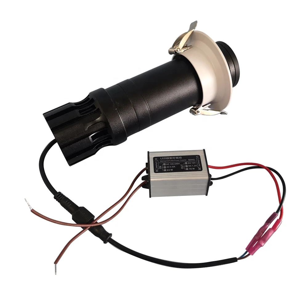 
Gobo Projector Light 20W 30W Ceiling Gobo Projector for Market Rotating LED Lights Shows with Remote 