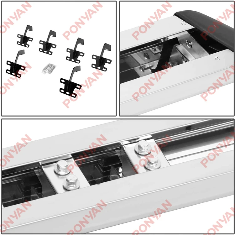 Stainless Steel 6 Inches Nerf Step Bar Running Board Compatible with Ram 1500 Crew Cab 2019-2022, Chrome