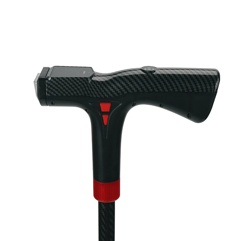 4G GPS Hiking Stick Tracker Smart Walking Cane Heart Rate Monitor and Fall Detection Alarm GPS Locator