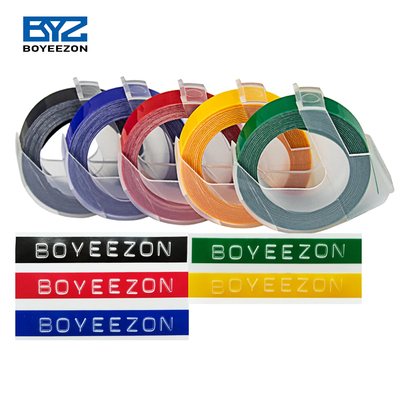 Dymo 3D Embossing Label Tape Cyan Width 9mm X Length 3m White Label Printer Compatible 1:1 Replacement for Defective Product