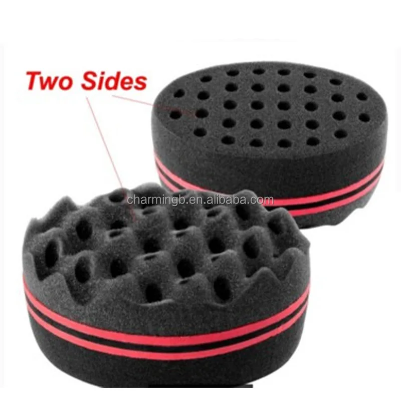 Африканская губка, Волшебная крученая губка для волос, креативная губка для парикмахерских волос с отверстиями