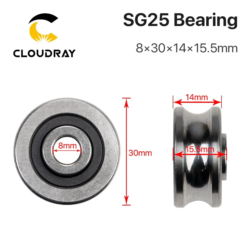 Cloudray CL117 CO2 Laser Machine Gennral Parts SG U Bearing 10 /15 /20 /25