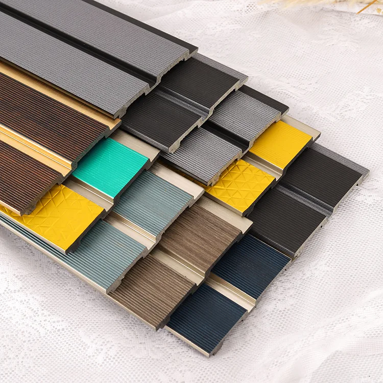 High Quality Customized Modern Luxury Design Waterproof Fluted Wood Slat  Interior  ps great wall panel  frame molding