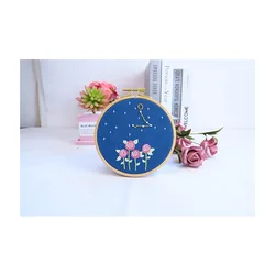 Xiurun  HOT Selling Handmade Embroidery Set Needlework Sewing Craft  Pisces DIY Embroidery Kits