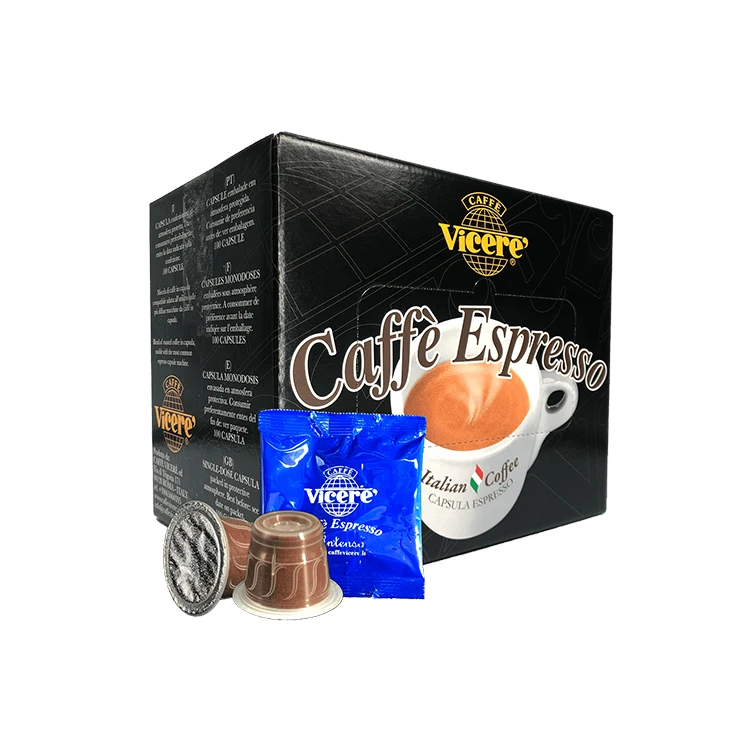 
Coffee Capsule Nespresso Compatible Ground Blu Coffee Private Label 
