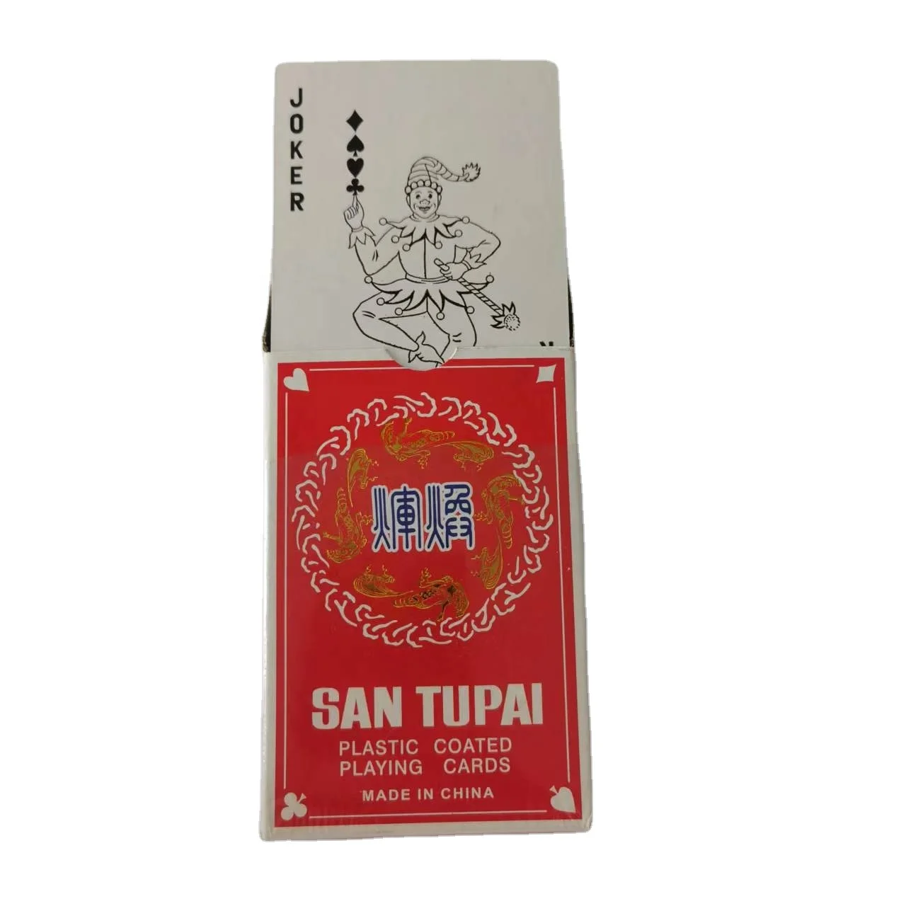 WHOLESALE CUSTOM 73737 SAN TUPAI PLASTIC COATED PLAYING CARDS