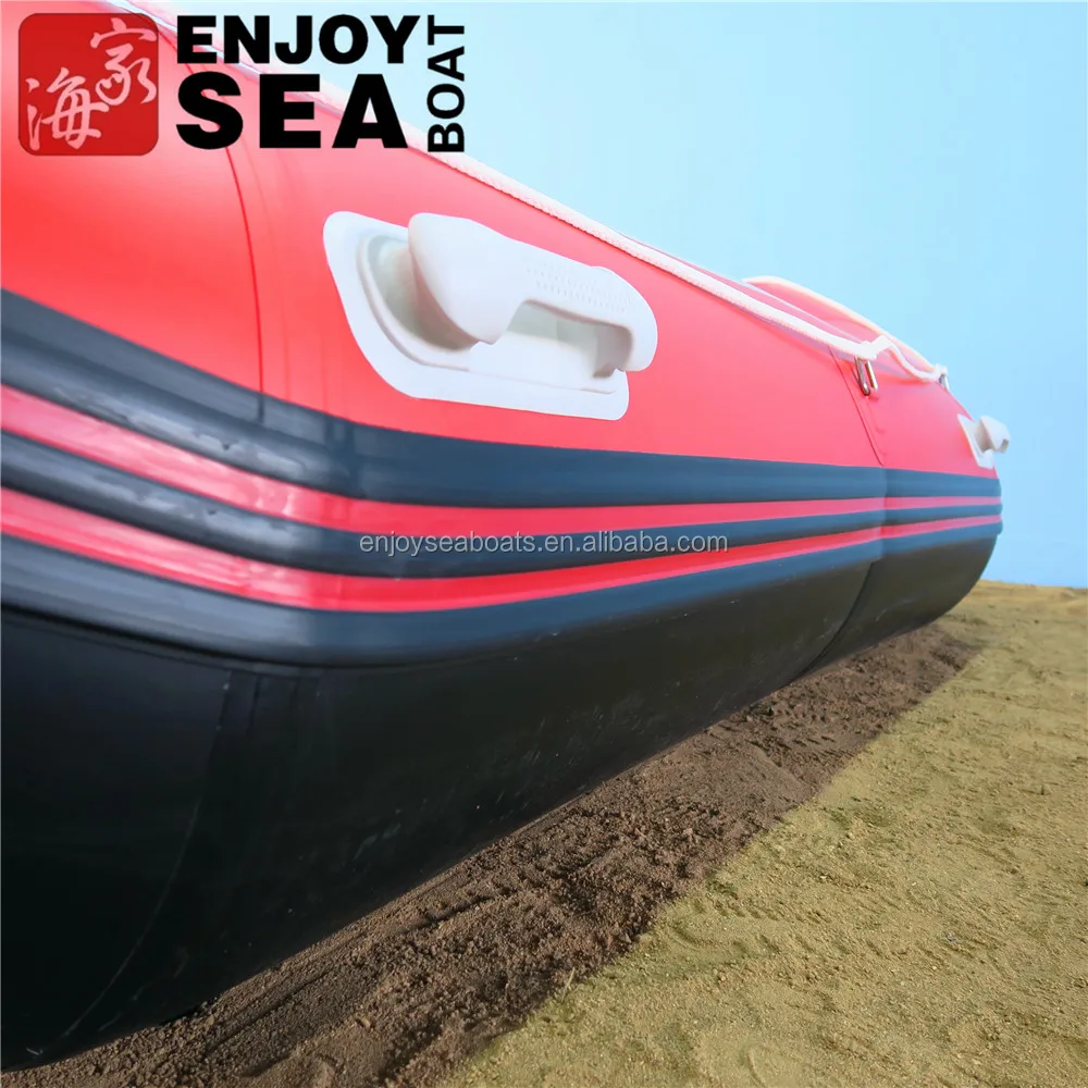 Red PVC/Hypalon rafts 8-10 person river raft high speed 5m inflatable boat strong rafting boat