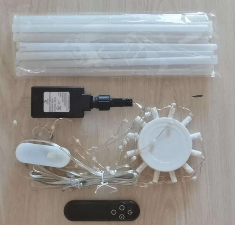 L Holiday Festival Decor Outdoor Lighting IP65 USB DC5V 96 LEDs Firework Lights String Fan LED Firework Light Outdoor Decor