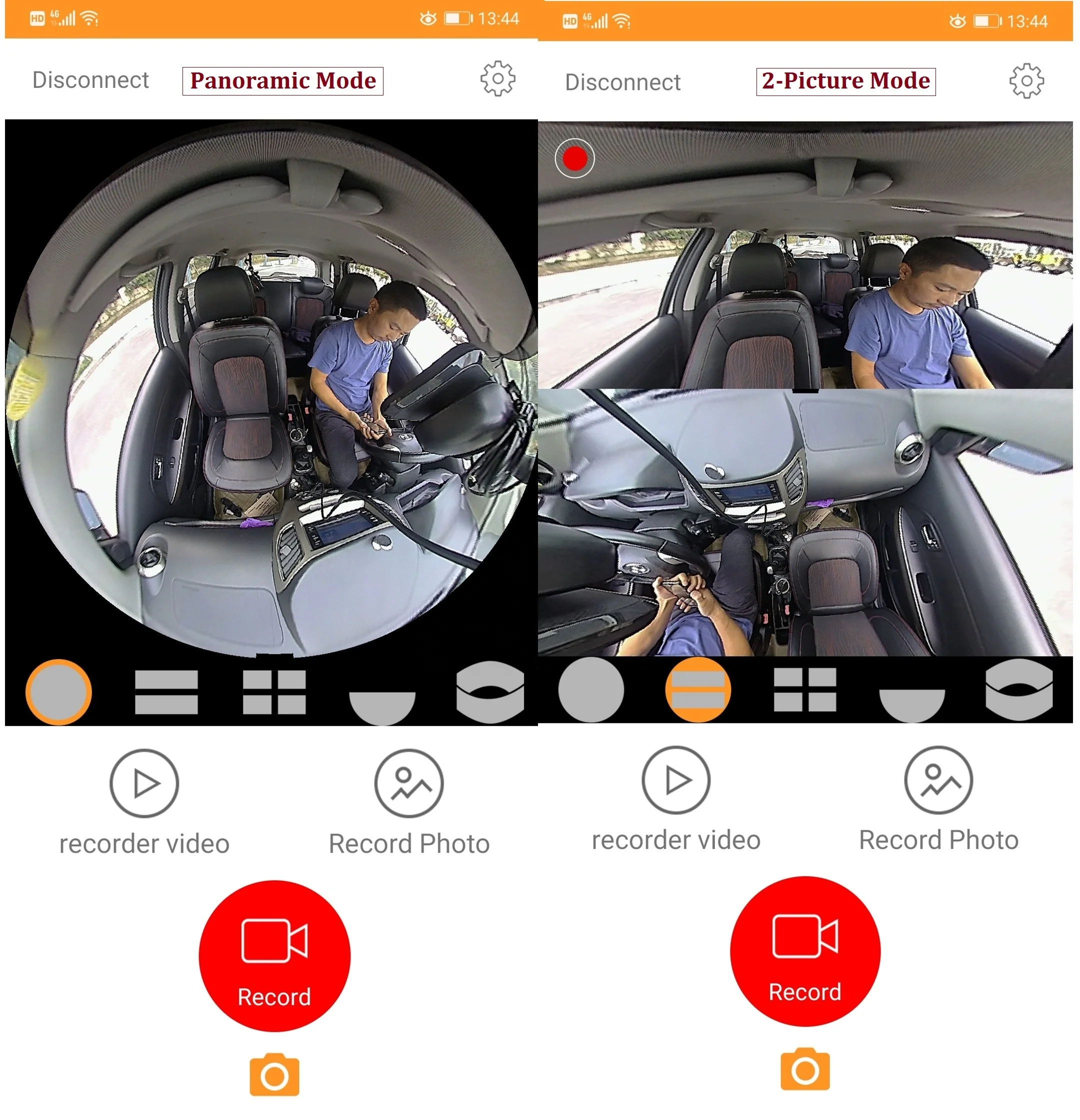 
Bird View 360 Degree Car Security Camera with Night Vision 