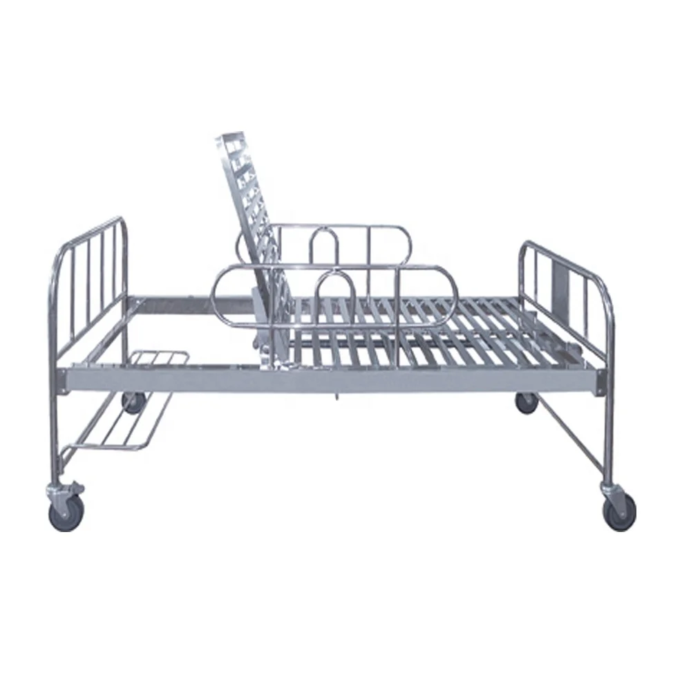 Cheap Price One Function semi-fowler 1 crank Hospital Bed manual hospital bed price