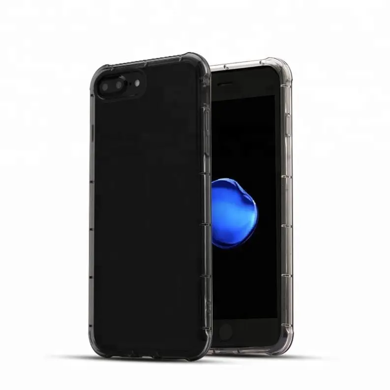 Wholesale Shockproof Clear Transparent Soft TPU Mobile Phone Back Case Cover for iphone 7 8 Plus XS Max