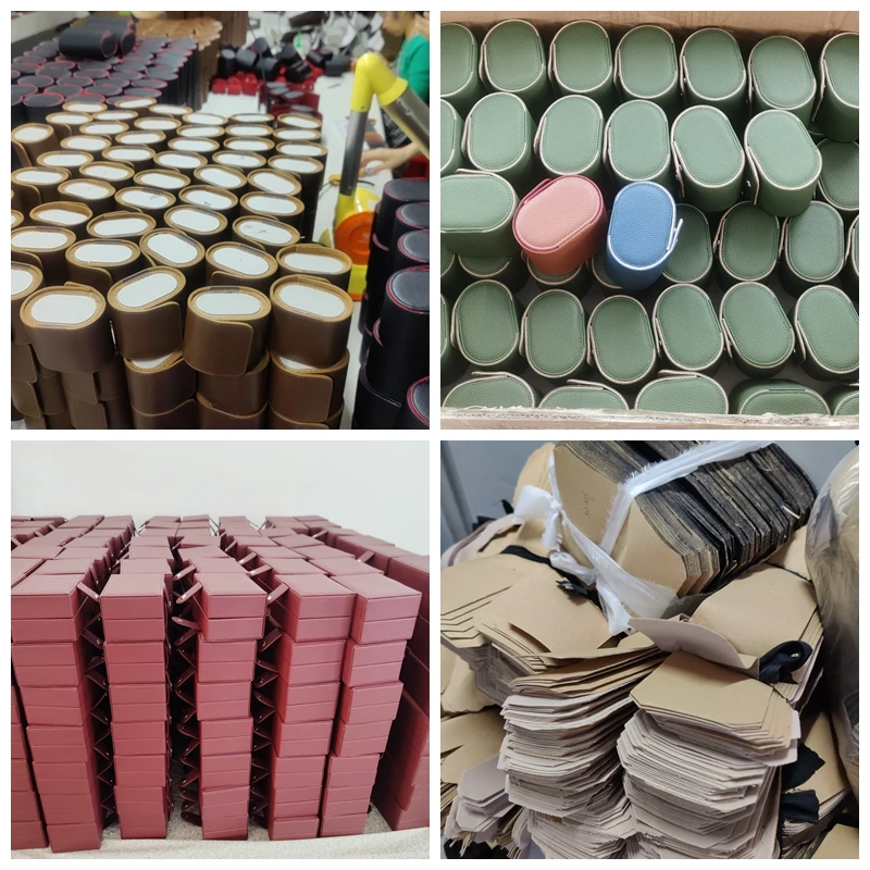 LAIHE High Quality Wholesale Men Custom Logo Pu Leather Travel Storage Luxury Watch Roll Watch Travel Case