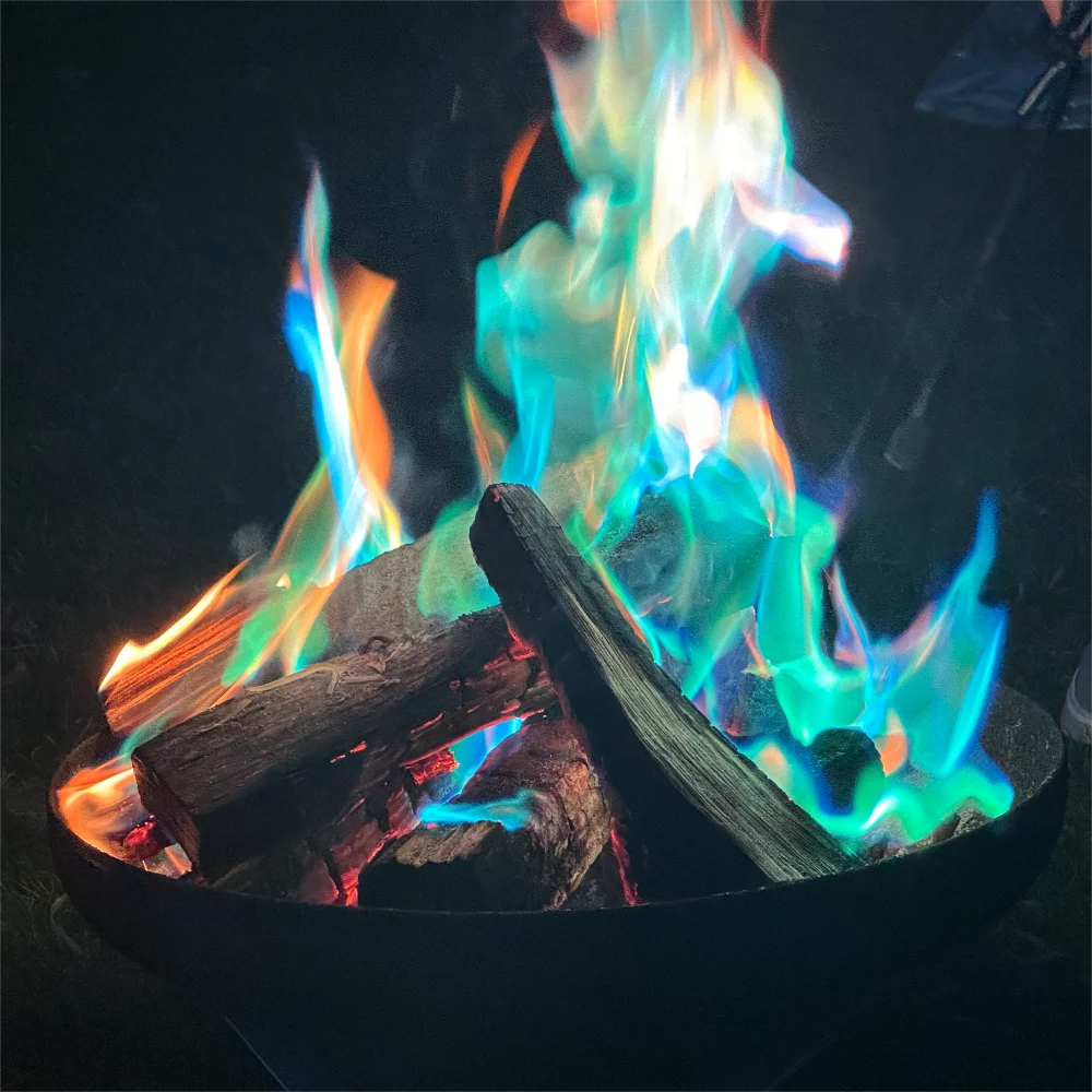 Выпускной новогодний Рождественский праздник костер камины украшение Волшебное Пламя огонь цвет заряд пудра