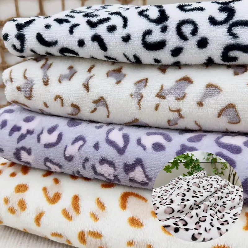 Wholesale Custom Bedding Winter, Home Textiles Polyester Thicken Glue Printed Coral Fleece One Side Flannel Fabric/