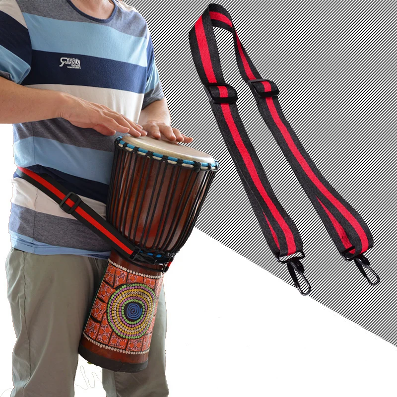 Whole Sale Djembe Strap Polyester Cotton Adjustable Snare Drum Straps Accessories