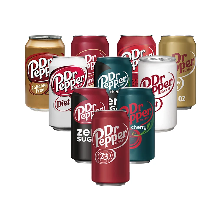 Диетическая Сода Dr Pepper, 12 жидких Бутылок, 8 упаковок