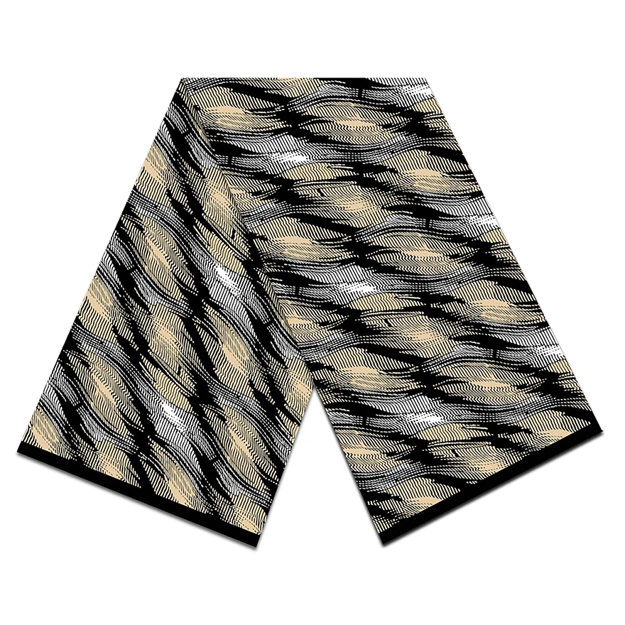 Beautiful Polyester Wax New Design Polyester Wax Cloth Export to Africa Ethnic Fabric 6 Yards African Wax Fabric Woven Batik