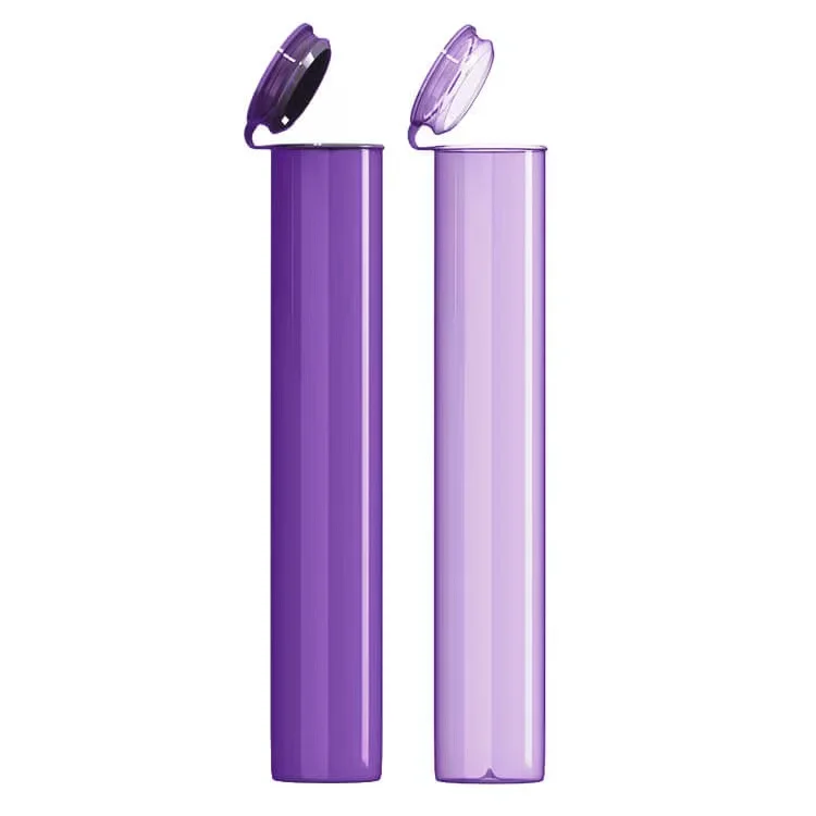 98mm 116mm Wholesale black rolling pop top plastic herb cones tubes cans with childproof lids