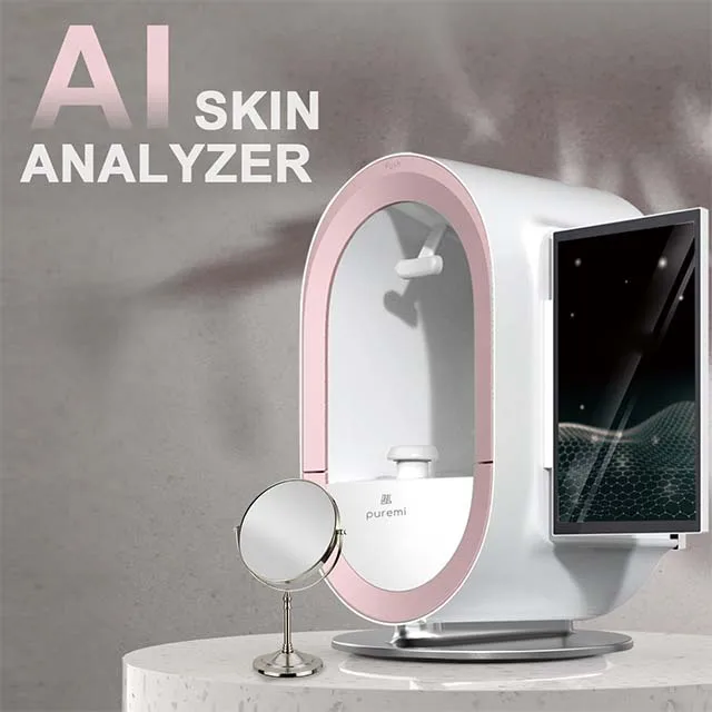 2024 Portable 3D Beauty Face AI Skin Analyzer Acen Pigmentation Analysis Skin Analyzer Salon Machines Skin Test Device On Sale