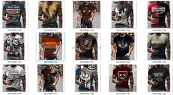 2023 Factory Wholesale Stock Man Cotton T-Shirt Custom Logo Basic Plain V Neck Men Tshirts Blank T Shirts