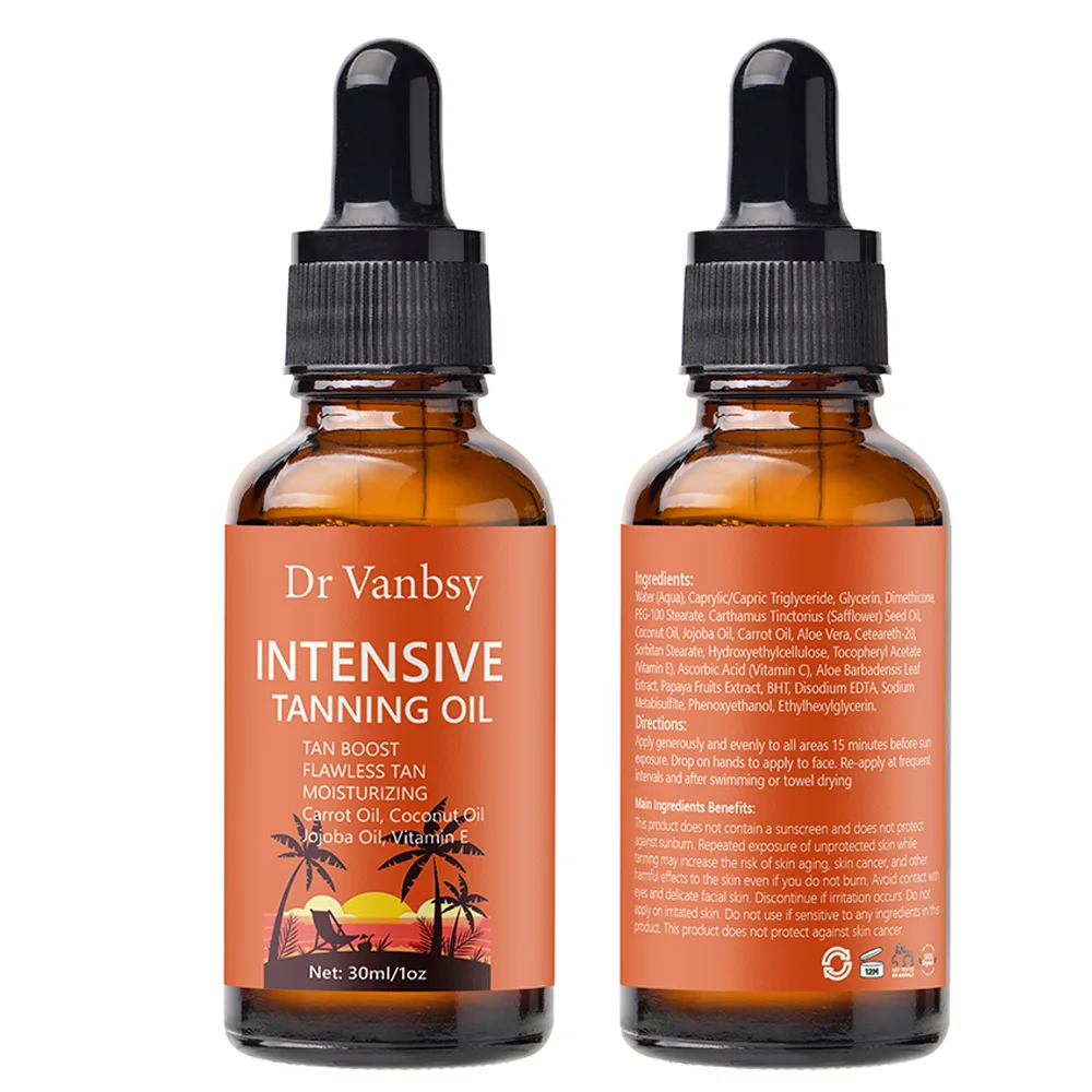 Natural Fast Effect Long Lasting Tanning set kit Oil Spray Self Tanner Cream Lotion OEM Sunscreen Tanning Oil Drops