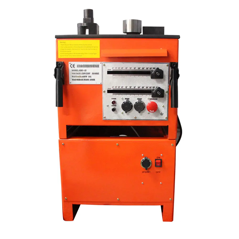 ODETOOLS Steel Bar Cutting Bending Machine Hydraulic Rebar Cutter and Bender RBC-25