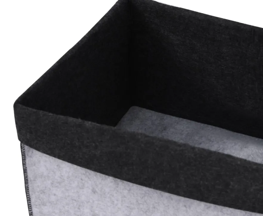 2024factory custom sell  eco friendly soft wool felt desktop newspaper/magazine/sundry  storage box/bin
